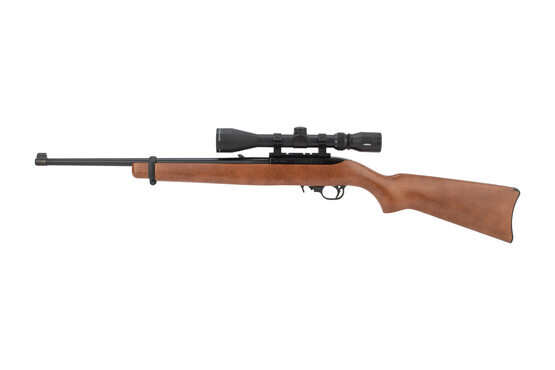 Ruger 10 22 rifle with an 18.5 inch barrel